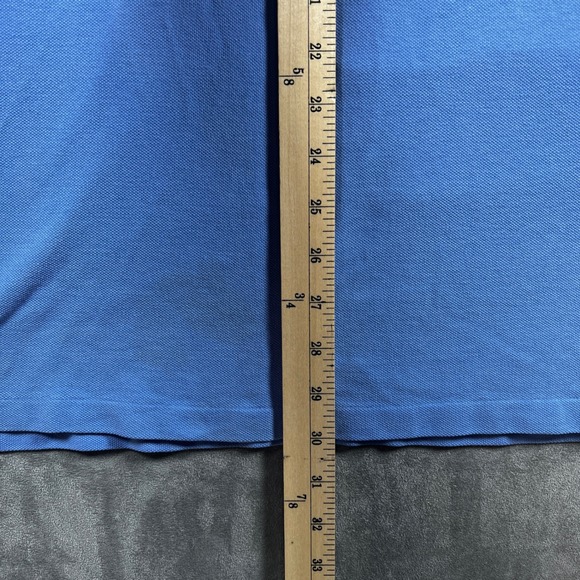 Polo Ralph Lauren Mens XXL Classic Fit Blue Short Sleeve Pique Polo Shirt Yellow - Picture 9 of 14